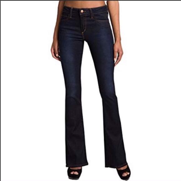 JOES Visionnaire Skinny Bootcut Flare Blue Dark Wash Mid Rise Denim Jeans 28 - Picture 1 of 7